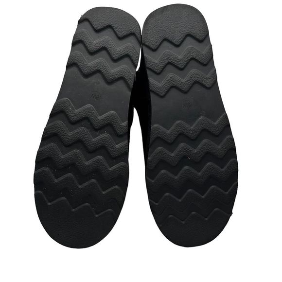 CUSHIONAIRE Women's Genuine Suede pull on platform boot 8 WIDE BLACK - Picture 4 of 7